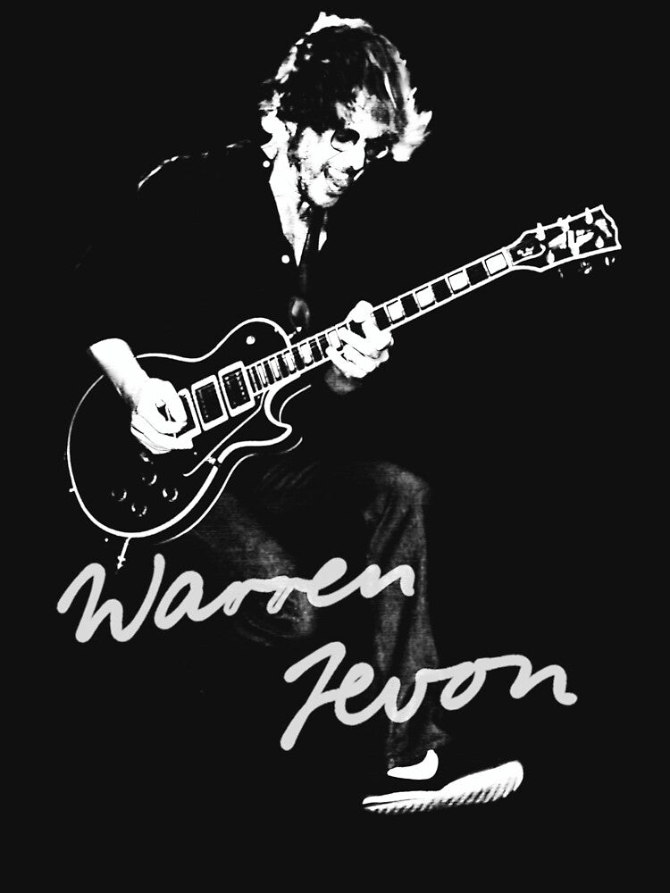 Warren Zevon Rock Musician Guitar Performance Shirt
