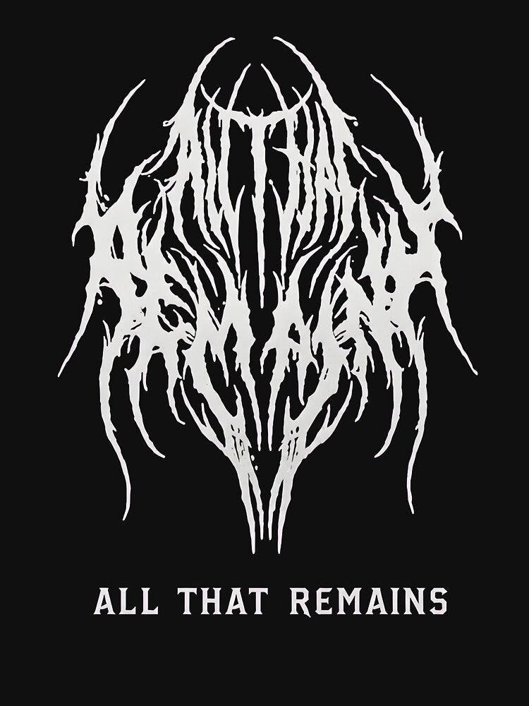 Gothic Metal Logo All That Remains Dark Shirt