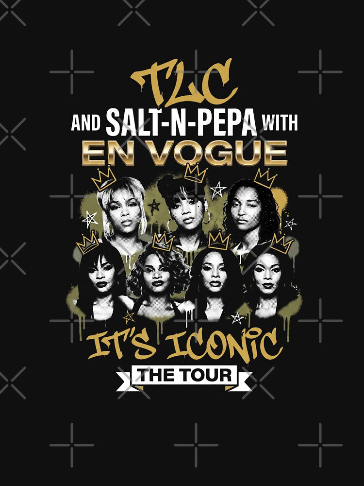 TLC Salt-N-Pepa En Vogue It's Iconic Tour 90s R&B Hip Hop Shirt