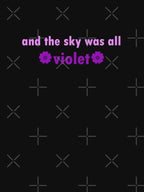 Violet - Black Background Shirt