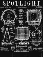 Spotlight Movie Film Theatre Lighting Gaffer Vintage Patent Shirt