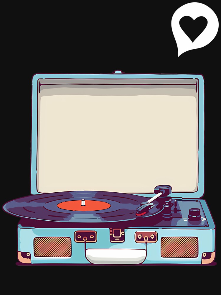 Blue-Vinyl-Record-Player Shirt