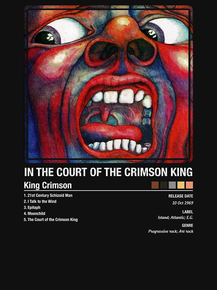 King Crimson In The Court Of The Crimson King Album Cover Shirt
