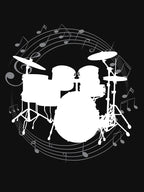 Drummer Music Retro Drum Kit Rock Drumming Shirt