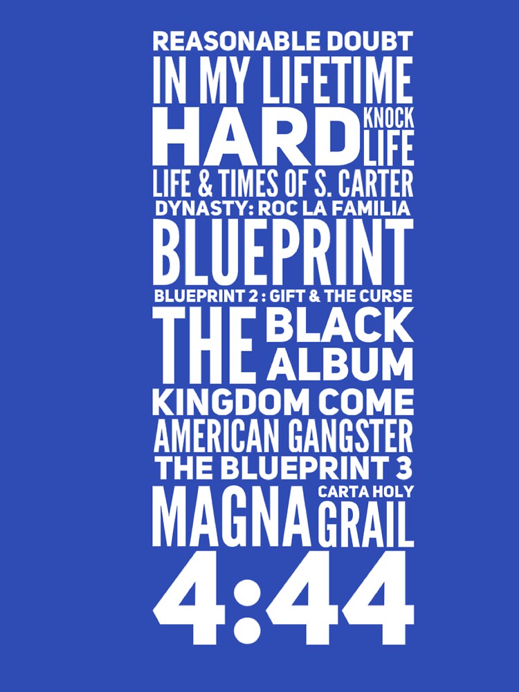 Jay Z Album Collective Design Shirt