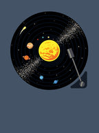 Solar System Vinyl Record Shirt