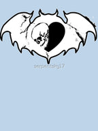 Clandestine Skull Bat White Shirt