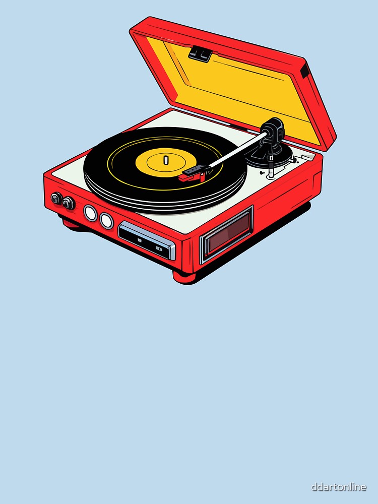 1980s Vintage Vinyl Record Player Shirt