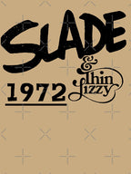 SLADE & THIN LIZZY 1972 Tour Logo Shirt