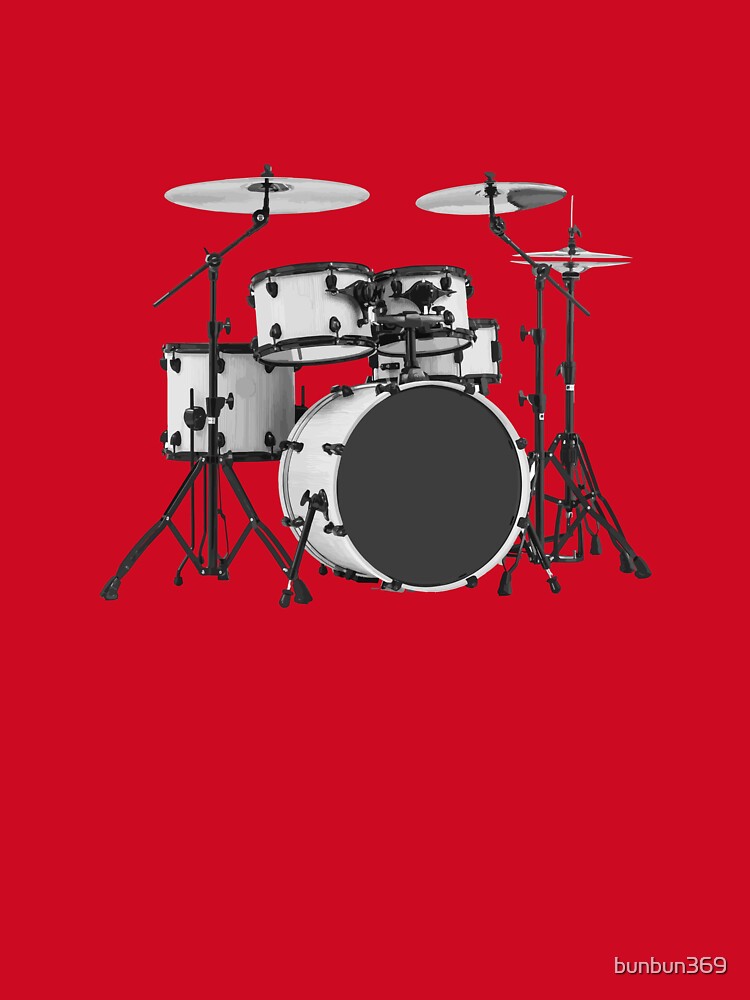 Drum Kit - Black And White Shirt