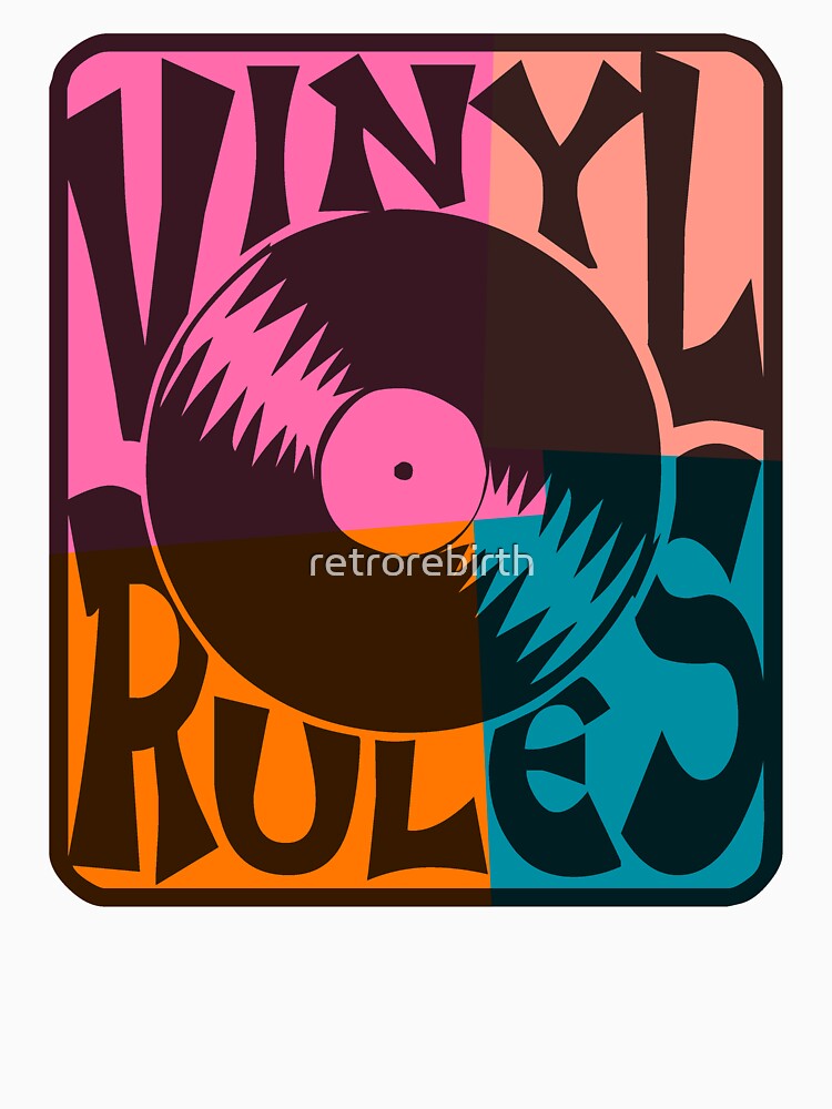 Vinyl Records Rule Pop Art Shirt