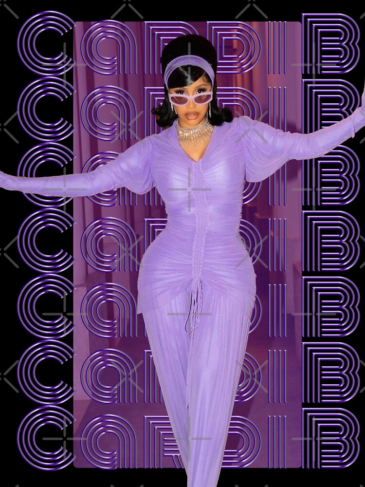Cardi B Purple Design Shirt