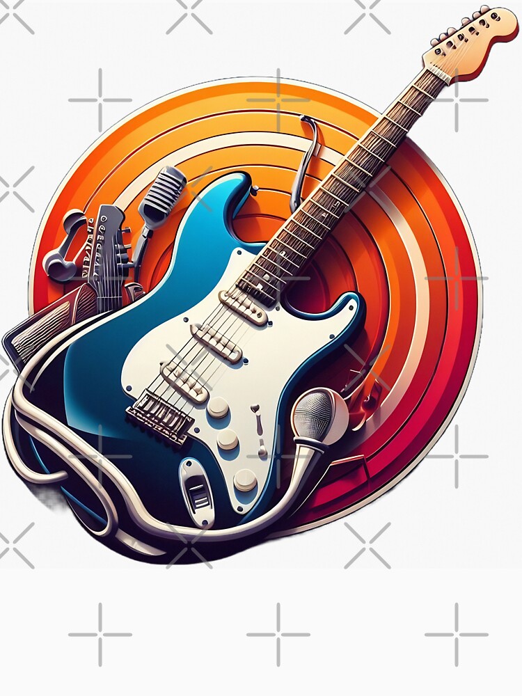 Guitar Music Art D2 Shirt