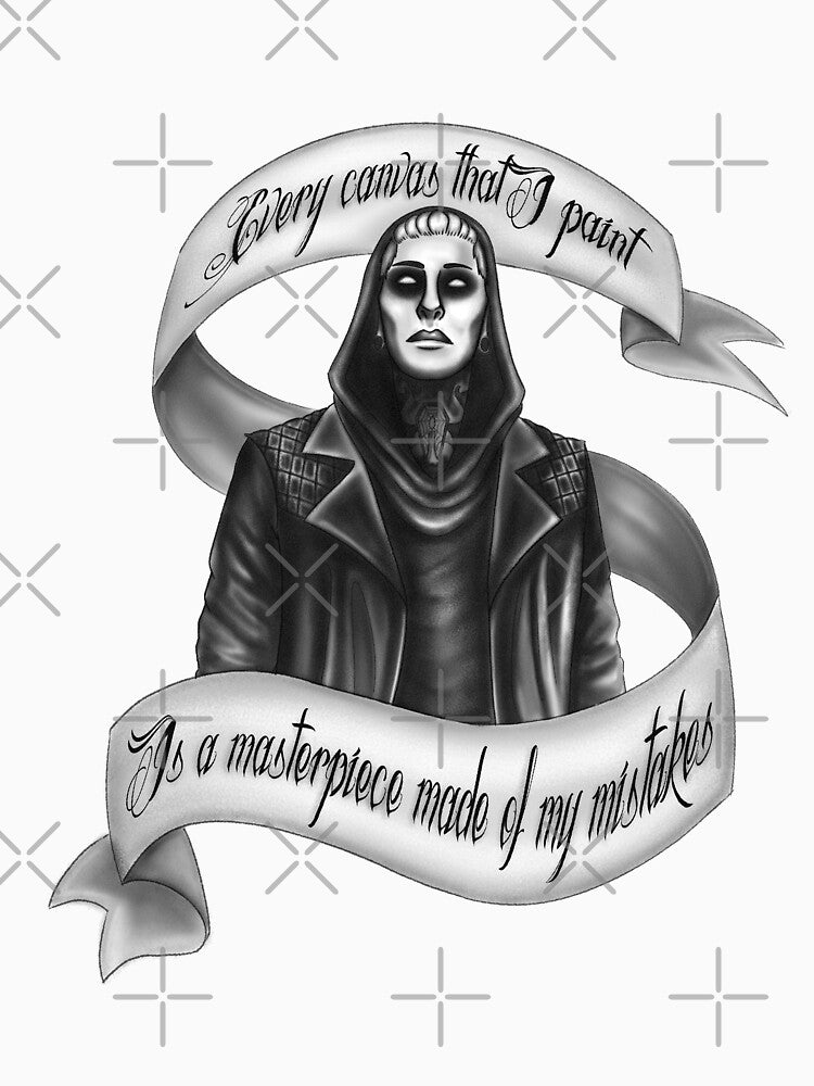 Miw Motionless In White Masterpiece Chris Tattoo Style Shirt