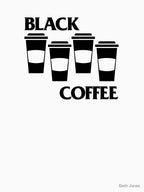 Black Coffee Black Flag Parody Shirt