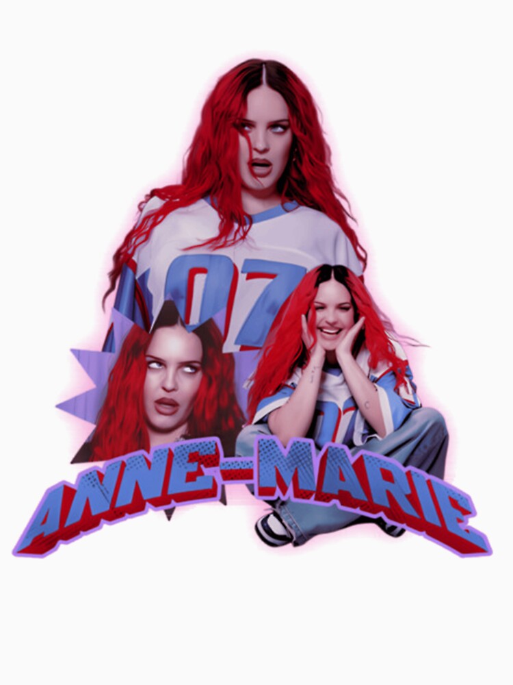 Anne Marie Pop Singer Bold Retro Portrait Fan Design Shirt