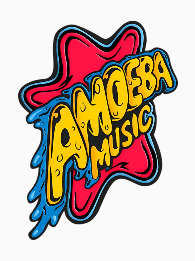 Amoeba Music Colorful Retro Star Design Shirt