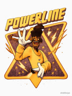 Retro 90s Inspired Powerline Music Icon Design Shirt