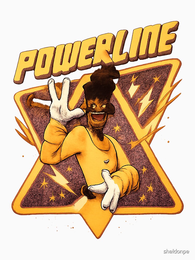 Retro 90s Inspired Powerline Music Icon Design Shirt
