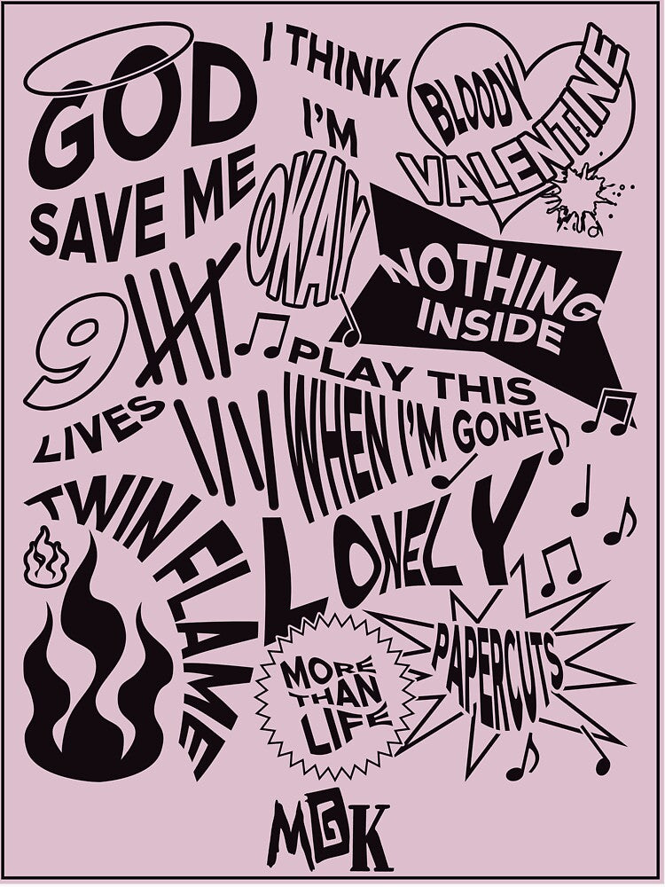 Machine Gun Kelly Tracklist - MGK Shirt