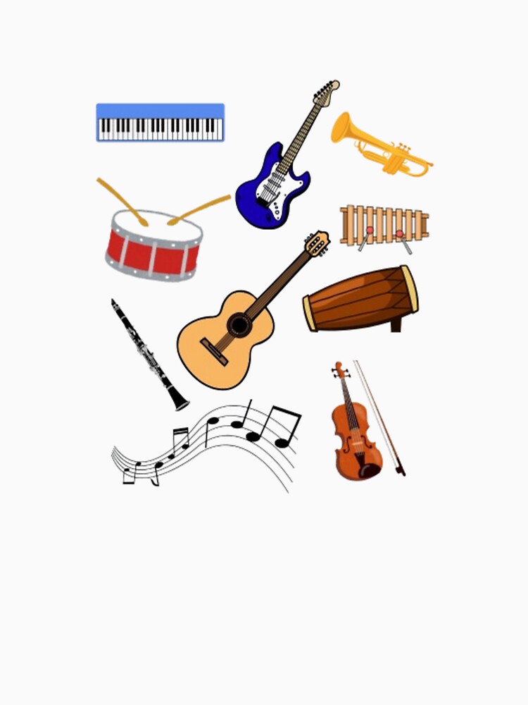 Musical Instruments From Traditional Classics To Modern Digital Shirt