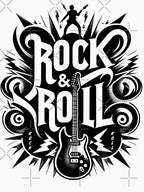 Rock And Roll Concert Concert Black Shirt