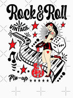 Rockabilly Pin Up Girl 1950s Sock Hop Party Rock And Roll 50s Shirt
