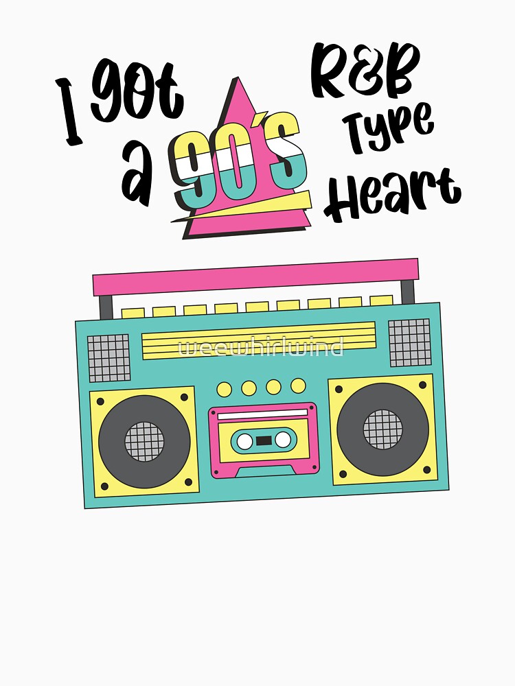 90s R&B Type Heart Art Shirt