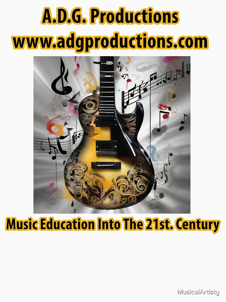 A D G Productions Music Educational Publisher Guitar Merchandise Shirt
