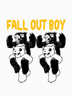 Bear Cartoon Style Alternative Rock Band Shirt