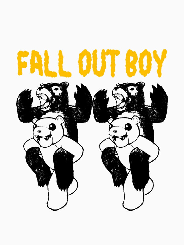 Bear Cartoon Style Alternative Rock Band Shirt