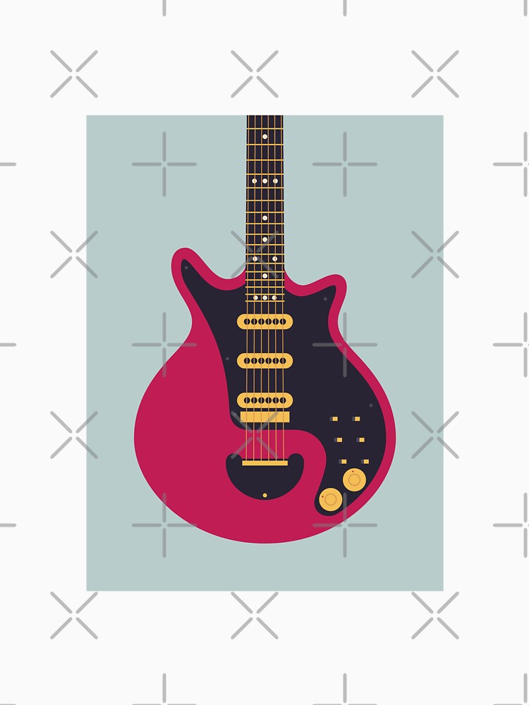 Glam Rock 70s Electric Guitar - Slate Shirt