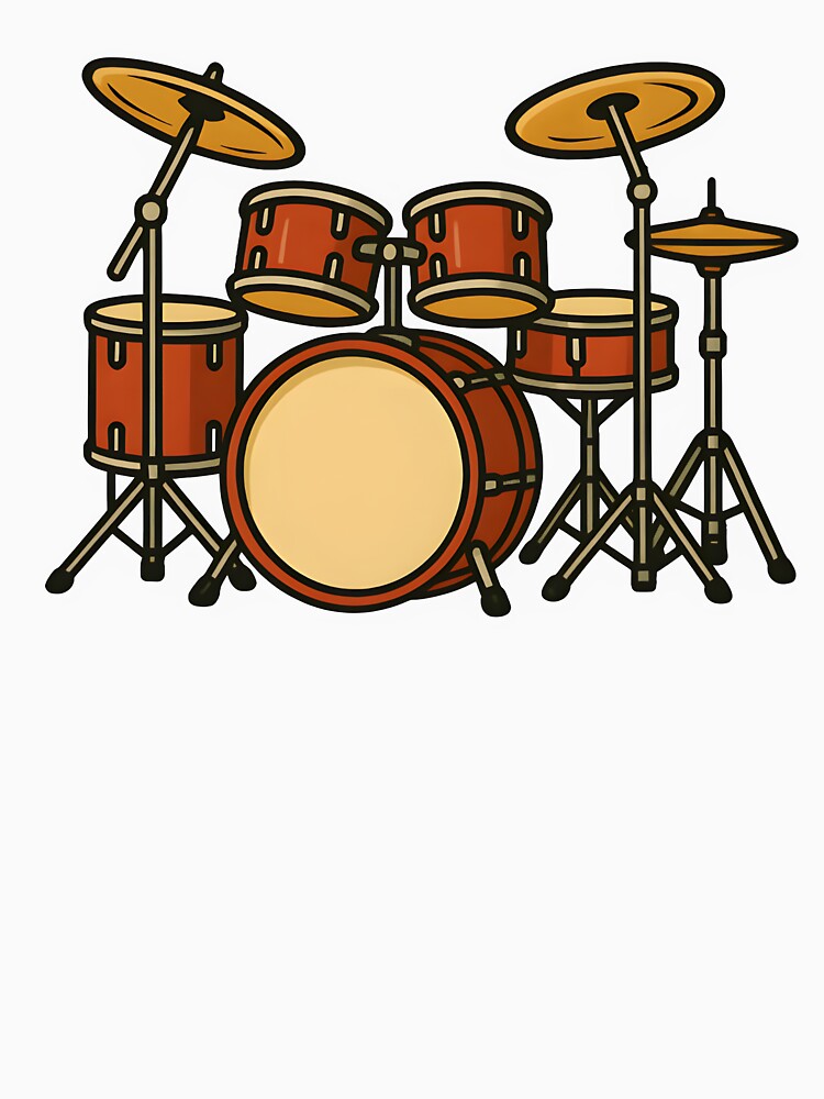 Cool Comic Drum Set Scatch Shirt