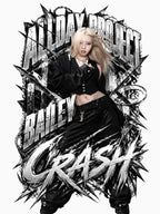 Edgy ALLDAY PROJECT Bailey Crash Steel Text Art Shirt
