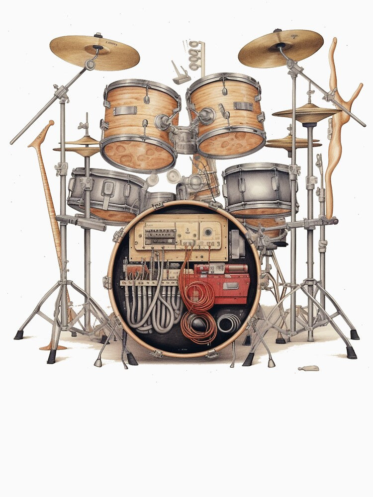 Drum Kit Artwork Shirt