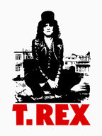 Legendary Glam Rock Black Hat Silhouette Design Shirt