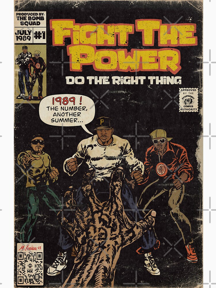 Fight The Power - Hip Hop Comic Parody- FineArtofMK Shirt