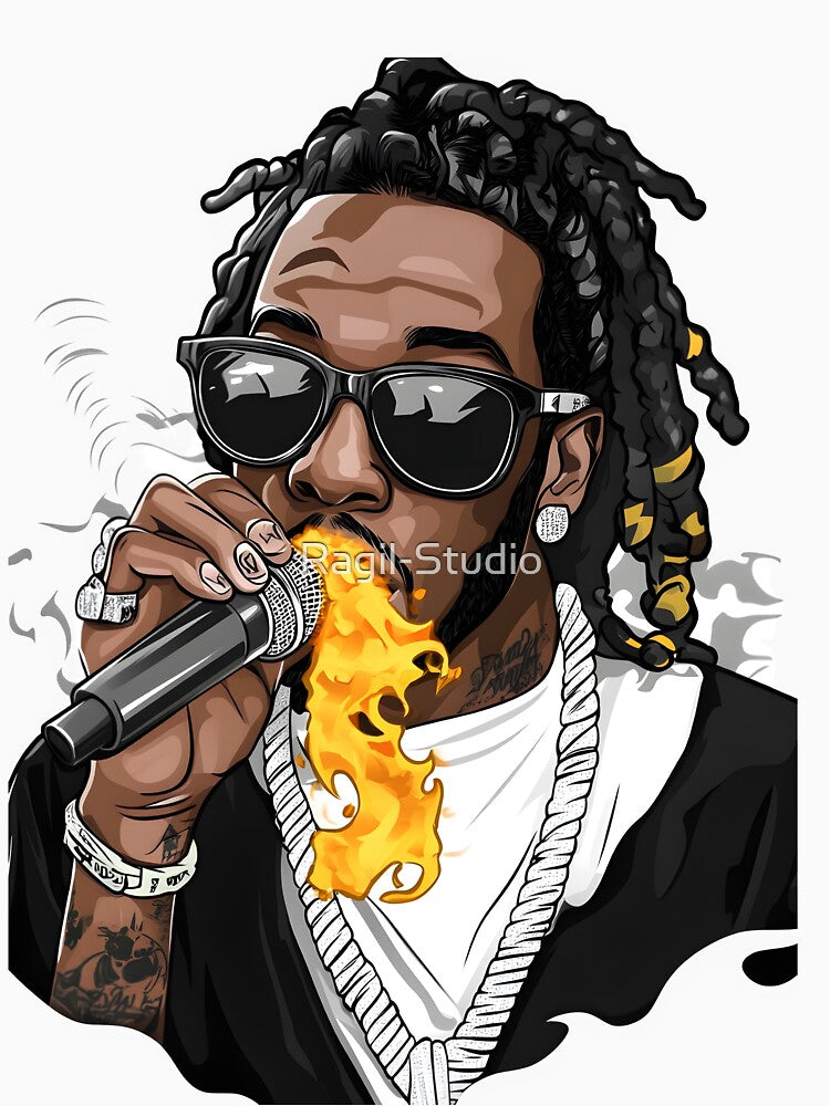 Fire Spitting Rapper Shirt