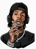 Rap Life - Headphones & Microphone Shirt