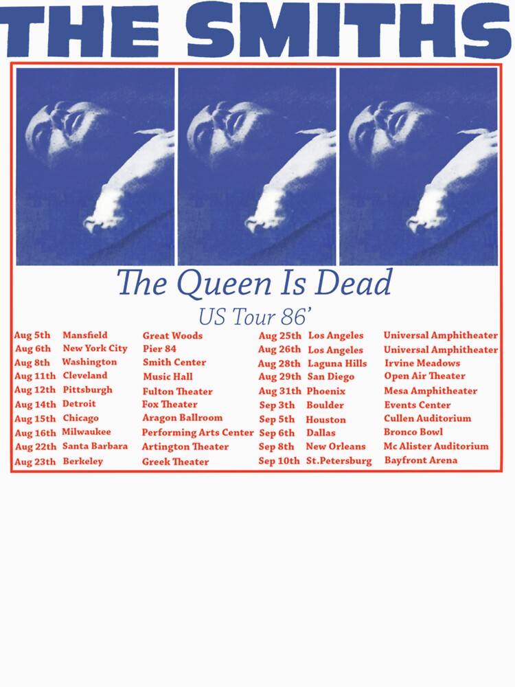 The Smiths US Tour 86 The Queen Is Dead Shirt