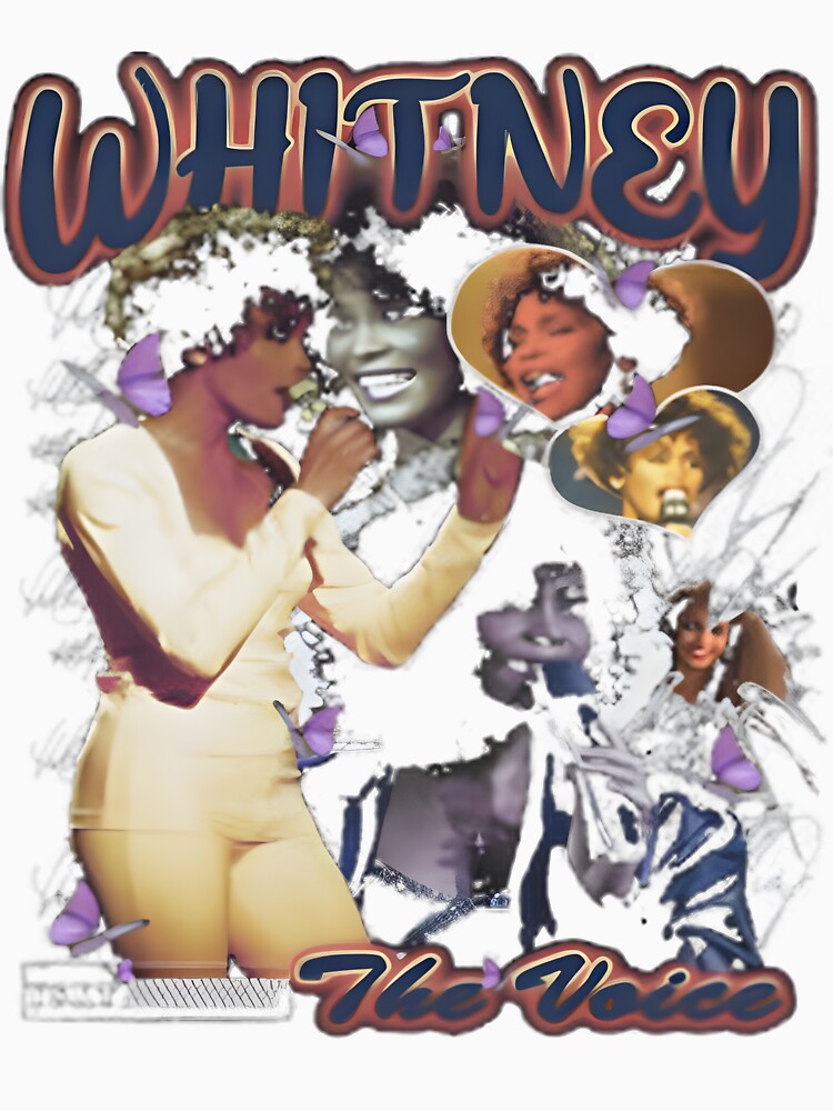 Whitney Houston Iconic Voice Retro Music Star Art Best Buy Shirt