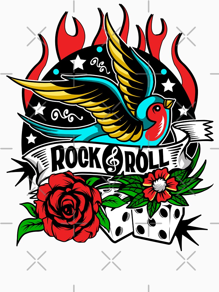 Rockabilly Style Retro 50s Sock Hop Rock N Roll Music Shirt