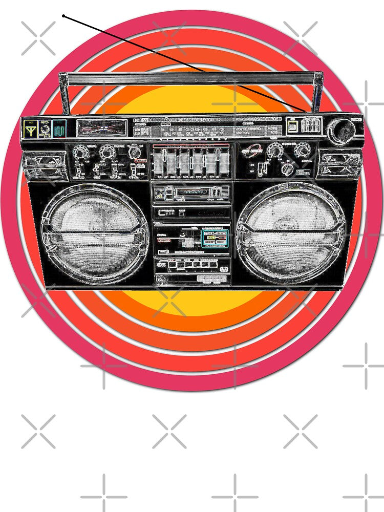 Jambox Boom Box Ghetto Blaster Radio Tape Player Shirt