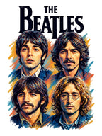 Vintage Inspired Iconic British Rock Band Design Shirt