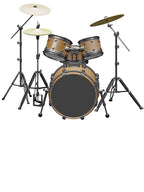 Acoustic Drum On White Shirt