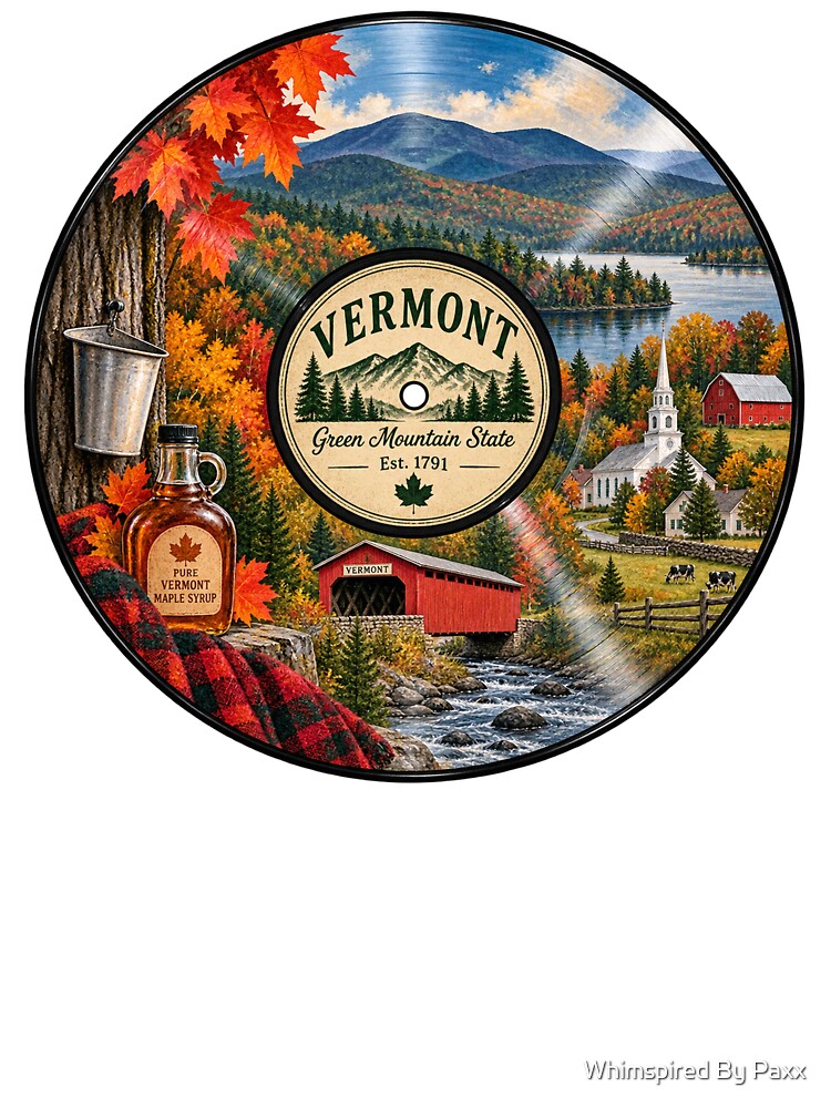 Vermont Vinyl Record Shirt