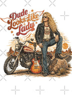 Biker Looks Like A Lady Rock Shirt