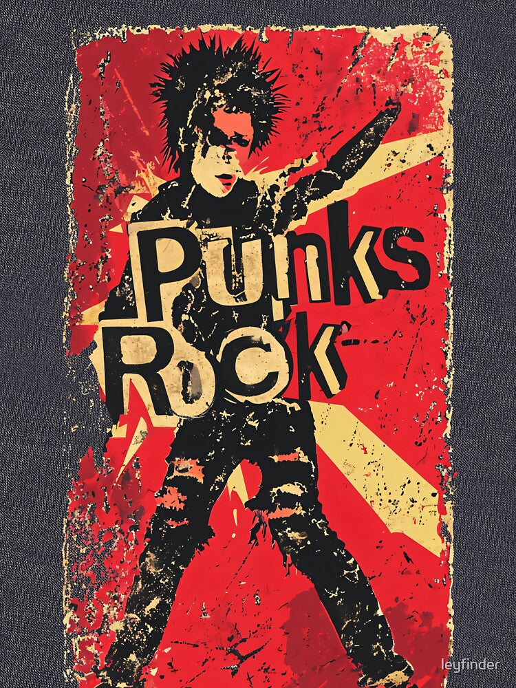 Vintage Punk Rock Rebel Art Design Shirt