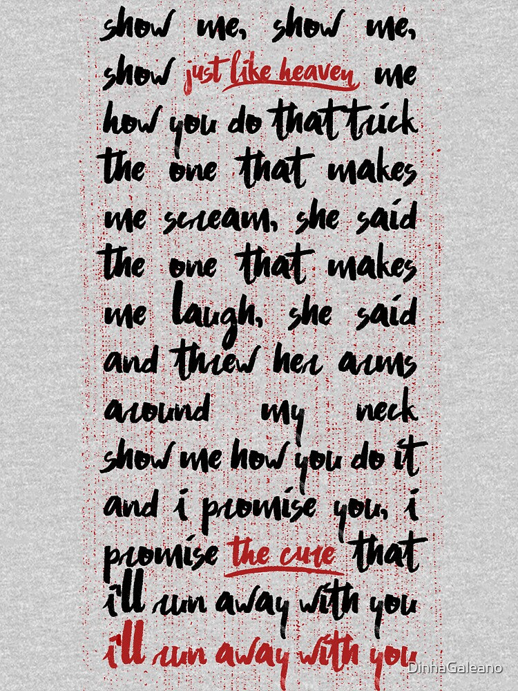 The Cure Just Like Heaven In Black Shirt