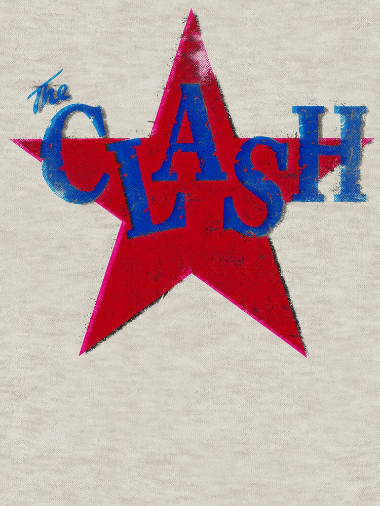 The Clash Distressed Offset Star Graphic Shirt